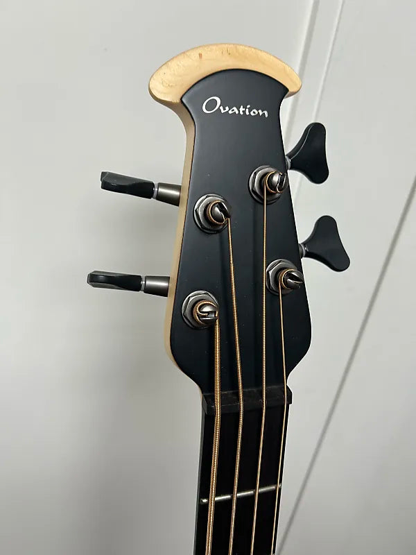 Ovation B778TXB-5-G Pro Series Elite TX Mid-Depth Acoustic 4-String Bass w/Electronics - Satin Black Textured