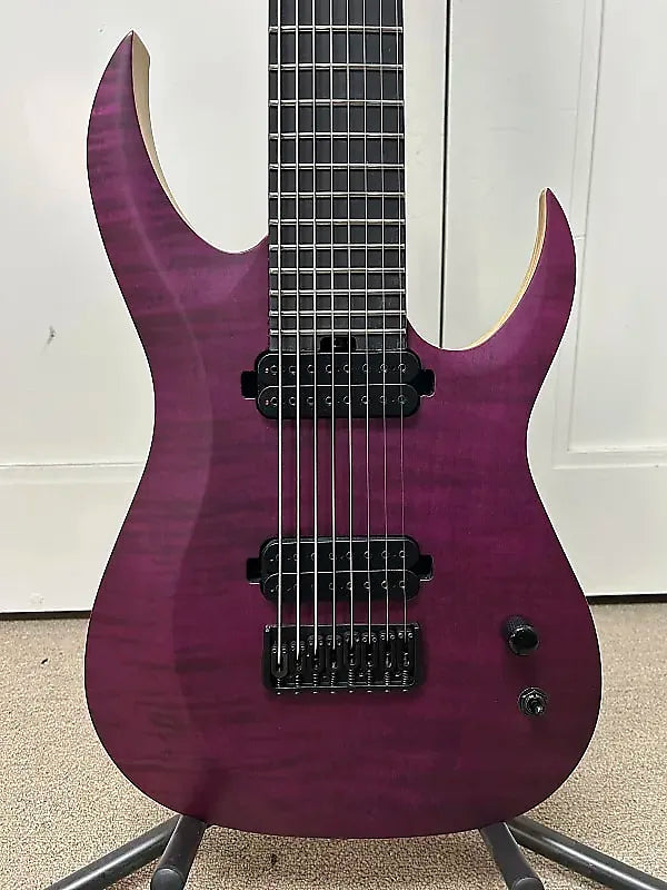 Schecter John Browne Signature Tao-8 Eight String Electric Guitar - Satin Trans Purple