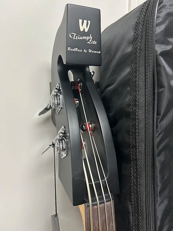 Warwick Rockbass Triumph Lite Electric Upright Bass Guitar - Solid Creme White High Polish