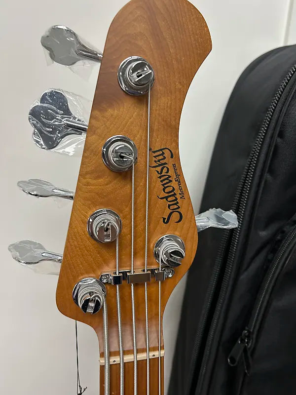 Sadowsky MetroExpress 21 Fret Vintage M/J Bass 5 String Maple Fretboard - Sage Green Metallic