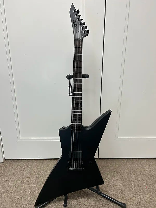 ESP LTD EX Black Metal Electric Guitar - Black Satin