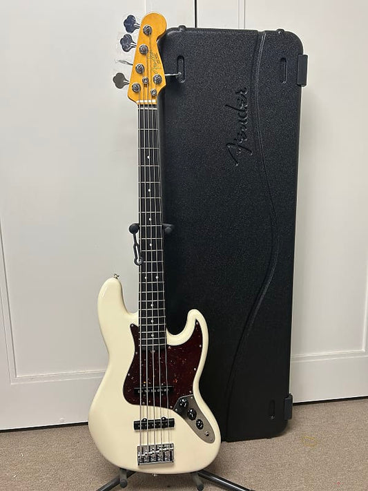 Fender American Professional II Jazz Bass V with Rosewood Fretboard - Olympic White