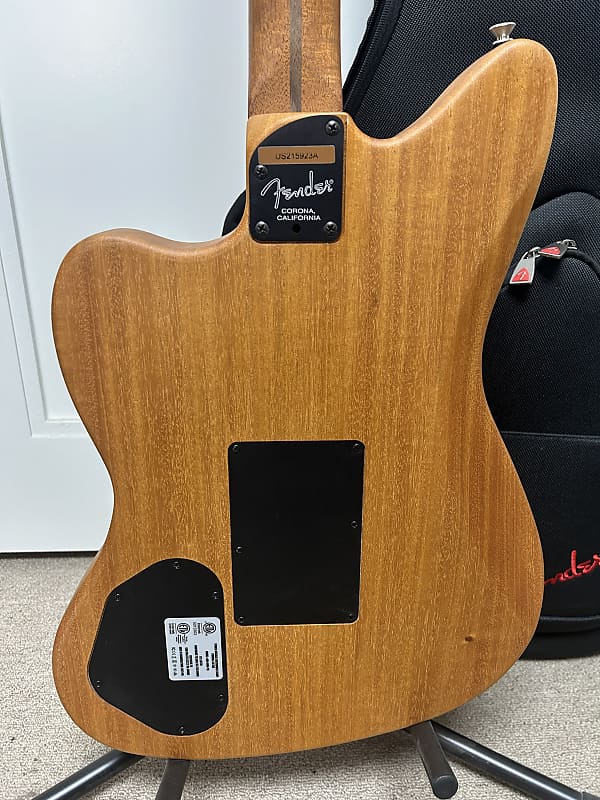 Fender American Acoustasonic Jazzmaster Acoustic Electric Guitar - Arctic White