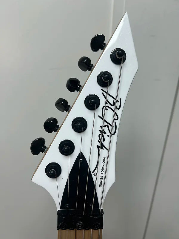BC Rich Gunslinger II Prophecy Left Handed Electric Guitar - White Pearl