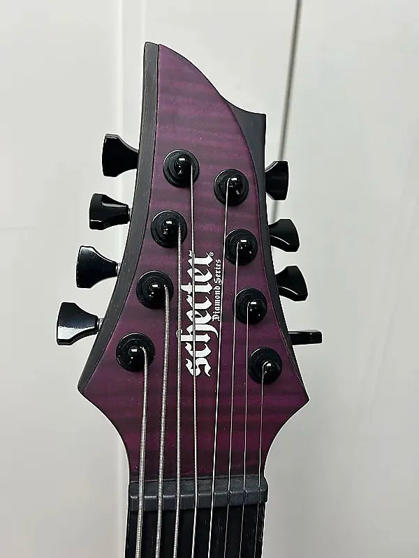 Schecter John Browne Signature Tao-8 Eight String Electric Guitar - Satin Trans Purple