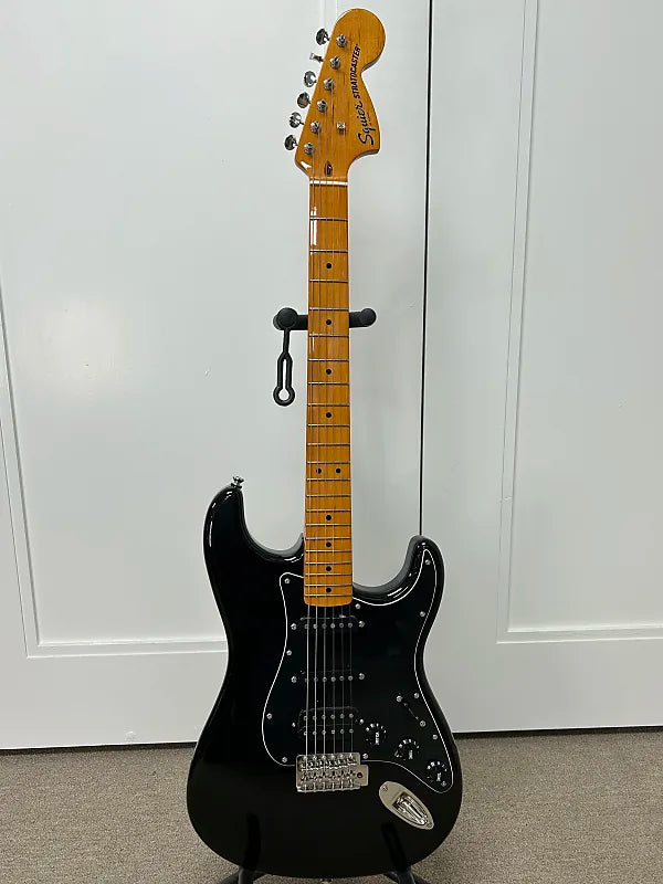 Squier Classic Vibe 70s Stratocaster HSS Electric Guitar Black DSI Guitars
