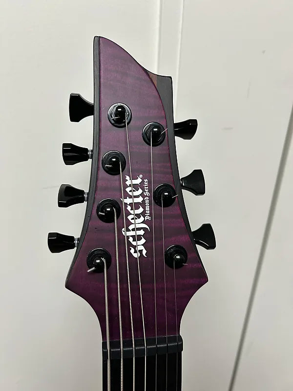 Schecter John Browne Signature Tao-7 Seven String Electric Guitar- Satin Trans Purple