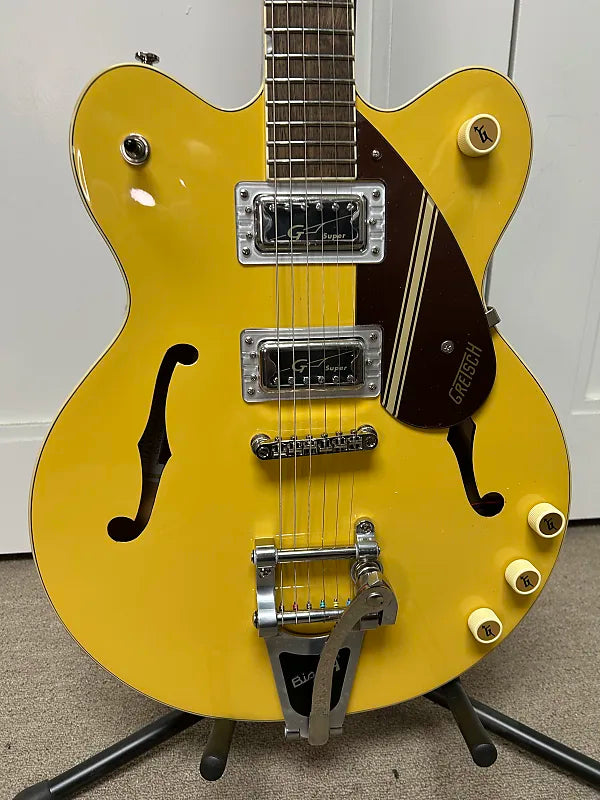 Gretsch G2604T Limited Edition Streamliner Rally II Center Block Semi Hollow Body Guitar - Two-Tone Bamboo Yellow / Copper Metallic