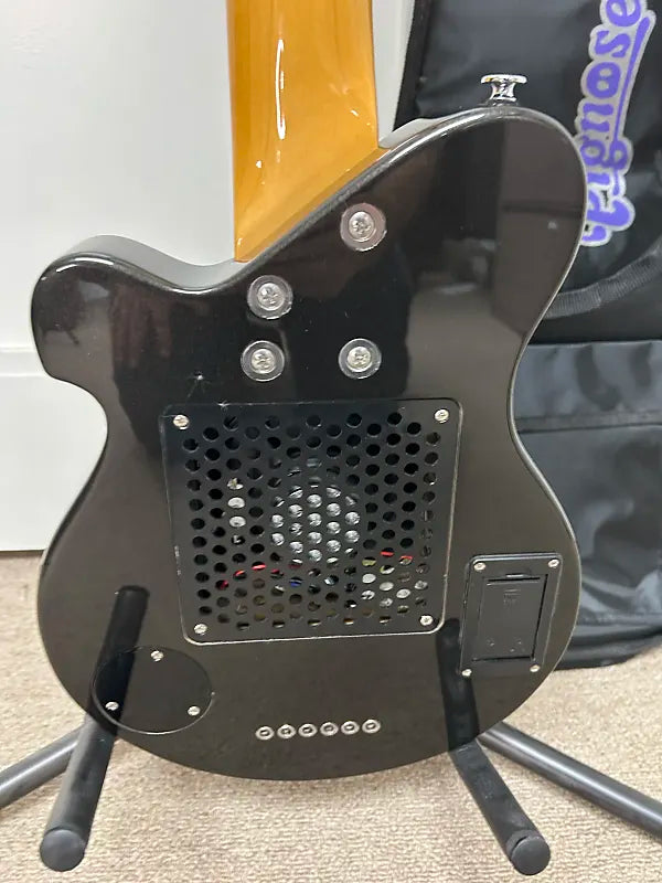 Pignose PGG-200 Mini Electric Travel Guitar - Black Paisley w/Gig Bag