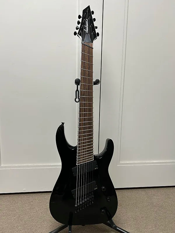 Jackson X Series SLAT8 MS Soloist Archtop 8 String Electric Multi Scale Guitar - Gloss Black