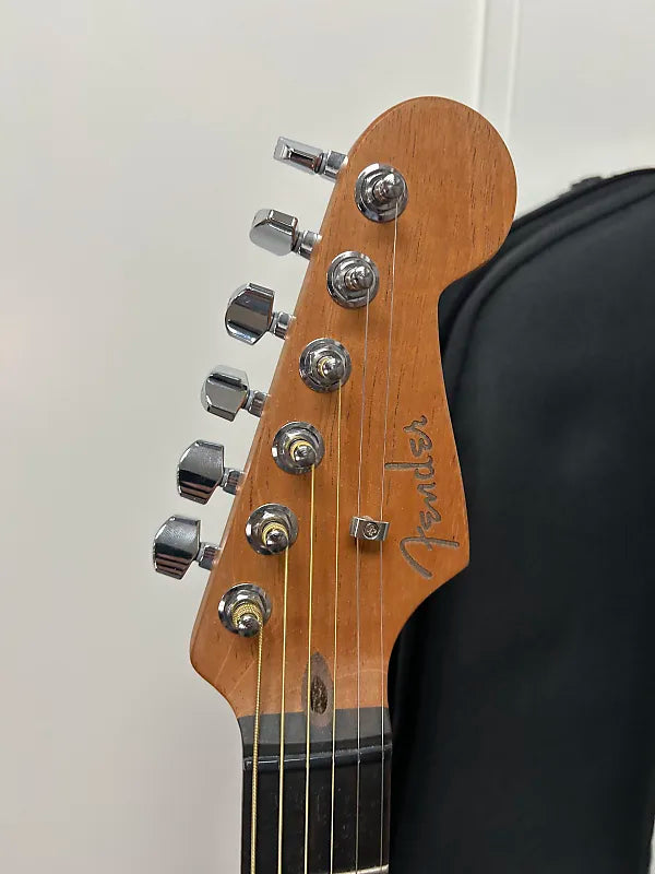 Fender Limited Edition American Acoustasonic Jazzmaster Acoustic Electric Guitar - Shell Pink