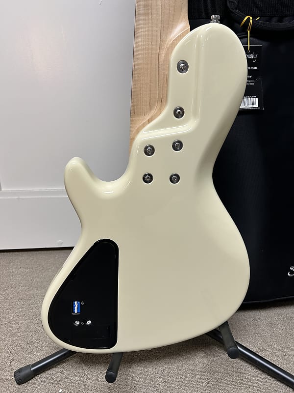 Sadowsky MetroLine 24 Fret 5 String Singlecut Soapbar Bass - Red Alder Body - Olympic White