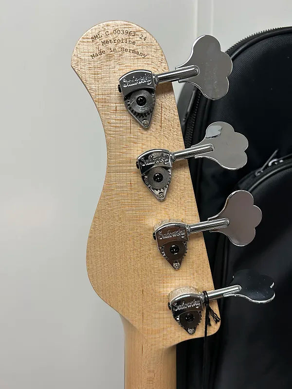 Sadowsky MetroLine 21-Fret Vintage P/J Bass, Red Alder Body, Ebony Fingerboard, 4-String Fretless - Solid Olympic White High Polish