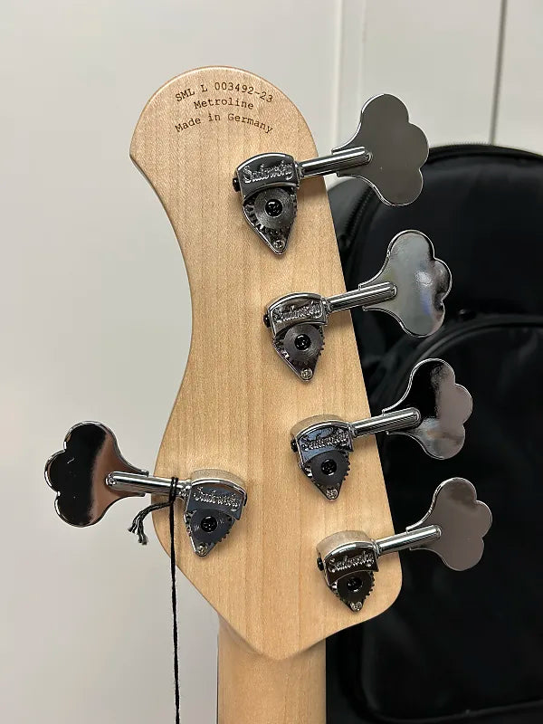 Sadowsky MetroLine 21-Fret Vintage Fretless P/J 5-String Bass Swamp Ash Body - Almond Sunburst Transparent Satin