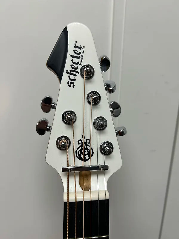 Schecter DJ Ashba Signature Acoustic Guitar w/Electronics - Satin White
