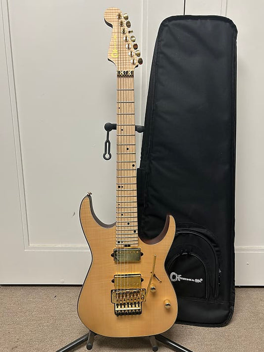Charvel Angel Vivaldi Signature Pro-Mod DK24-7 Dinky 7 Seven String Electric Guitar - Betty Natural