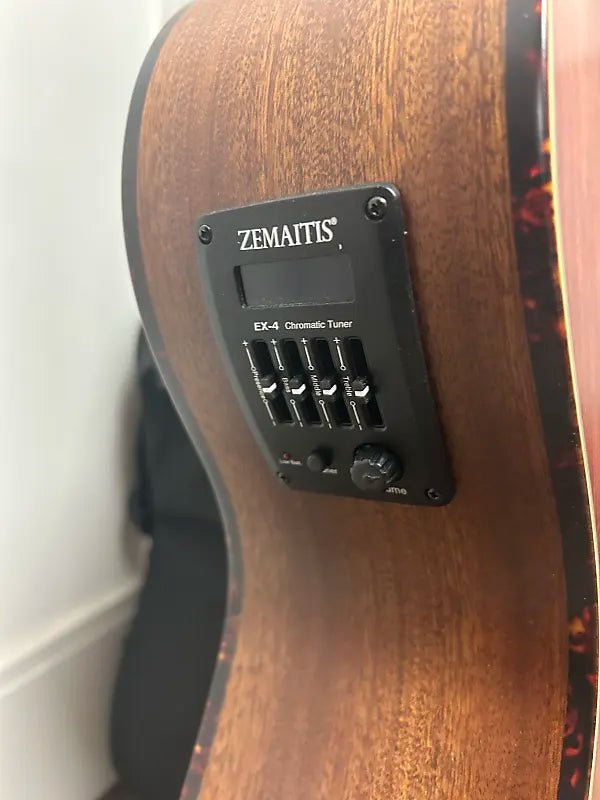 Zemaitis CAF-80HCW-FRD Acoustic Guitar w/Electronics - Red