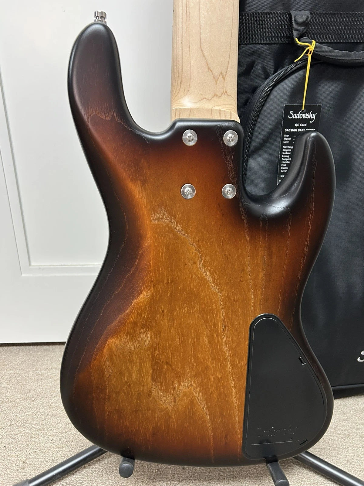 Sadowsky MetroLine 21-Fret Vintage P/J Bass 5 String Left Handed - Almond Sunburst Transparent Satin