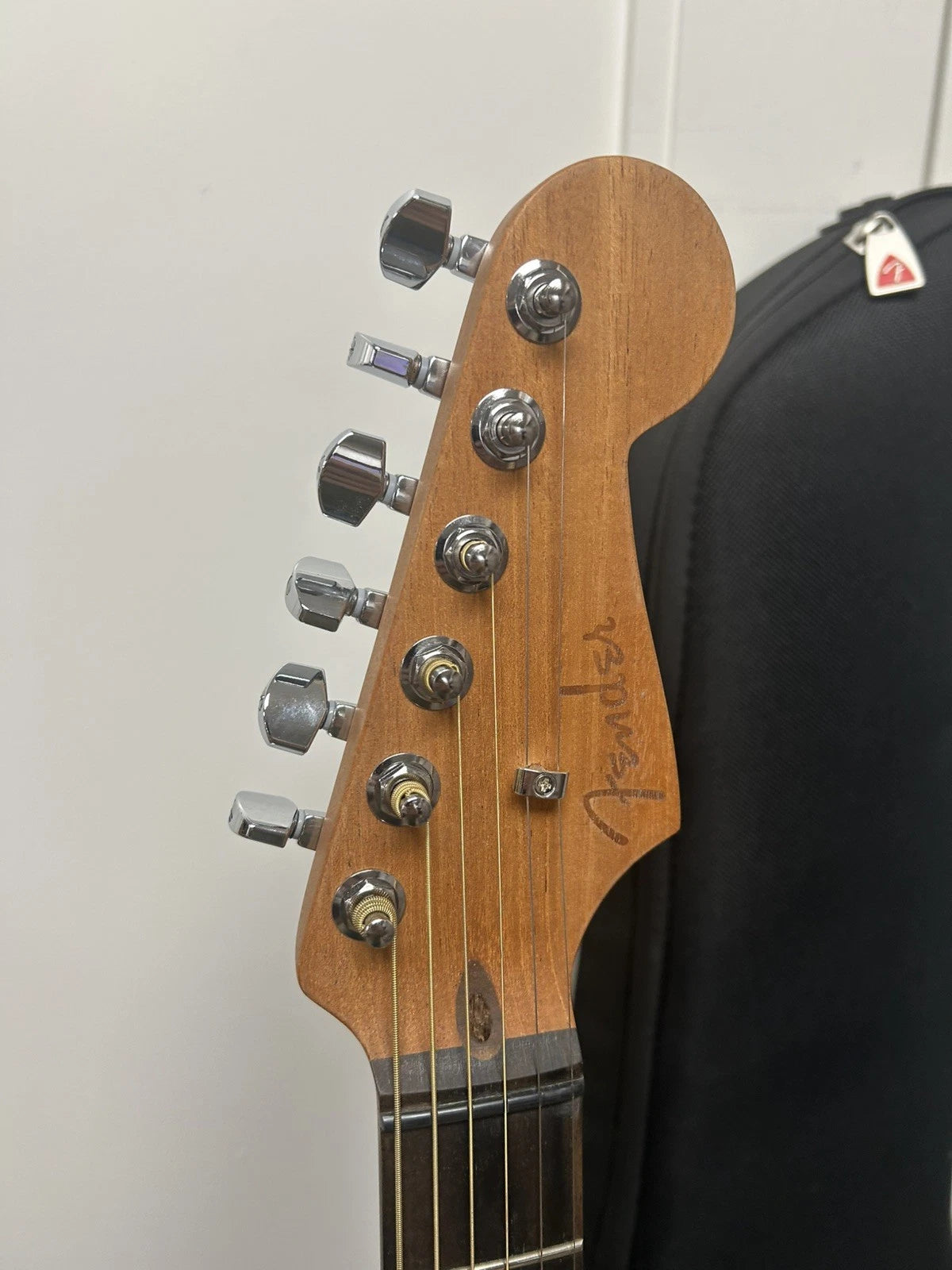 Fender American Acoustasonic Jazzmaster Acoustic Electric Guitar All-Mahogany - Natural