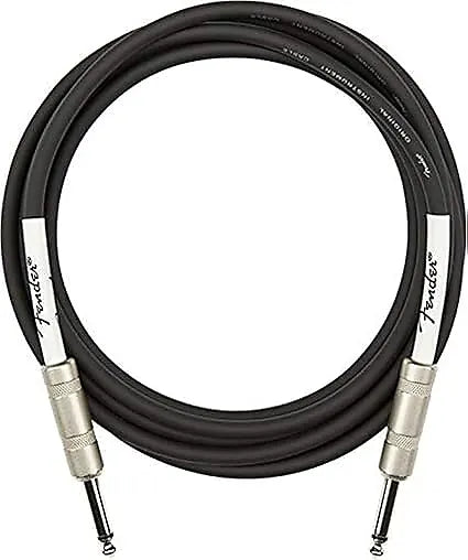 Fender Original Series 10 Foot Guitar Cable 1/4 Inch Black