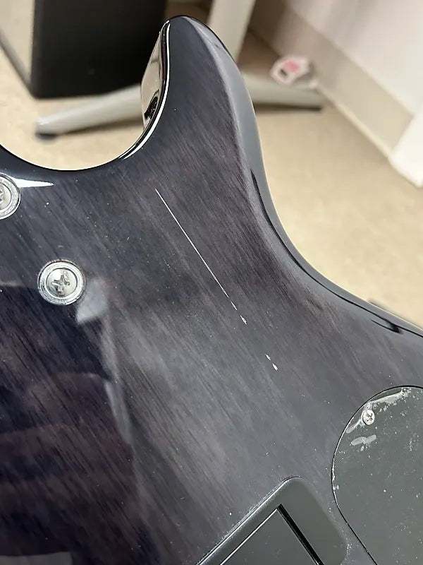Schecter C-5 Plus Five String Bass Guitar Left Handed - Charcoal Burst