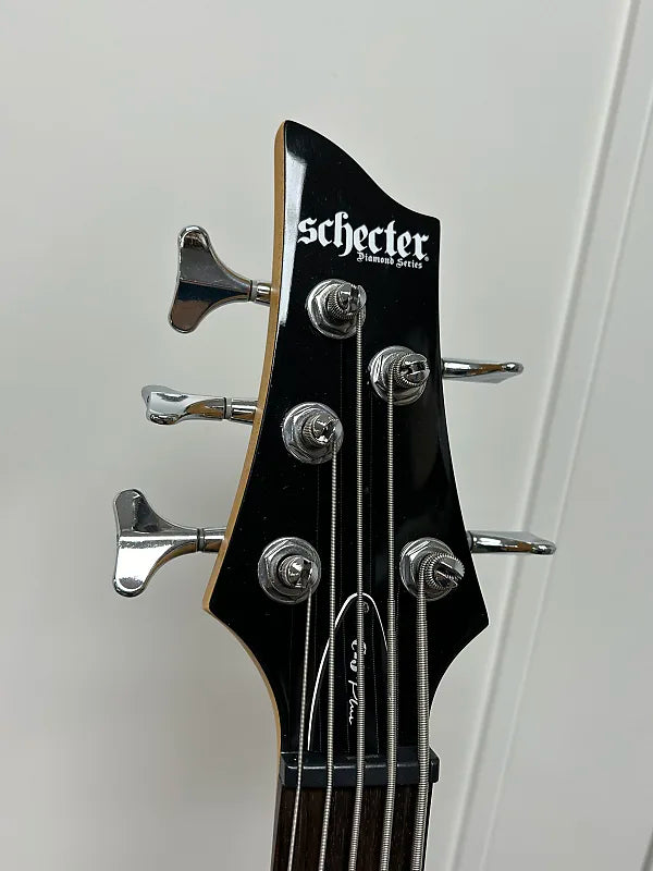 Schecter C-5 Plus Five String Bass Guitar Left Handed - Charcoal Burst