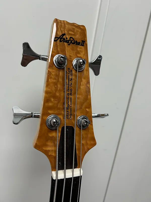 Aria Pro II SB-700 Four String Bass Guitar - Oak