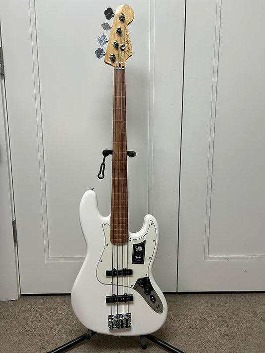 Fender Player Jazz Bass Fretless with Pau Ferro Fretboard - Polar White