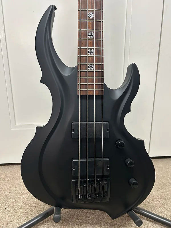 ESP LTD TA-204 FRX Tom Araya Signature Bass - Black Satin