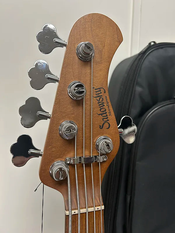 Sadowsky MetroExpress Hybrid P/J Bass 5-String FRETLESS with Pau Ferro Fretboard - Solid Black