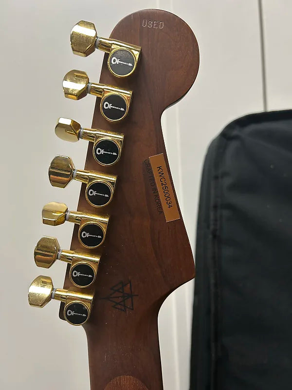 Charvel Angel Vivaldi Signature Pro-Mod DK24-7 Dinky 7 Seven String Electric Guitar - Betty Natural