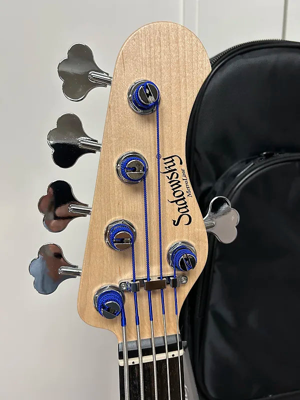 Sadowsky MetroLine 21-Fret Vintage Fretless P/J 5-String Bass Swamp Ash Body - Almond Sunburst Transparent Satin