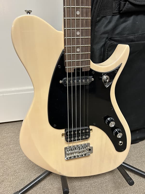 Aria Pro II Jet Baritone - See Through Vintage White - Brand New w/FREE Gig Bag