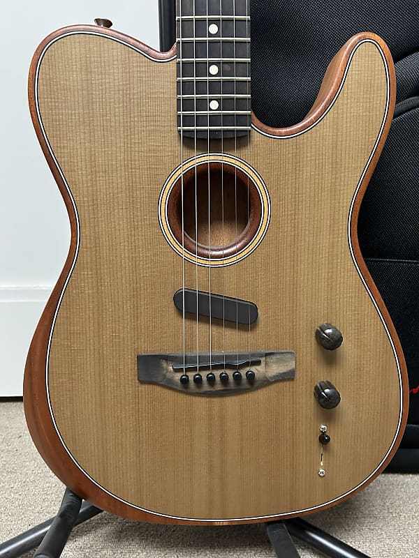 Fender American Acoustasonic Telecaster Acoustic Electric Guitar - Sonic Gray