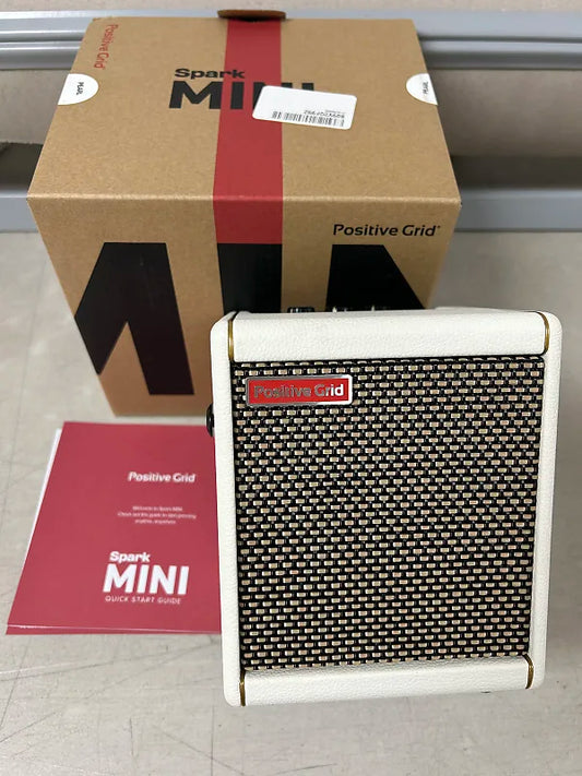 Positive Grid Spark MINI Portable Digital Modeling Guitar Practice Amplifier - Pearl White