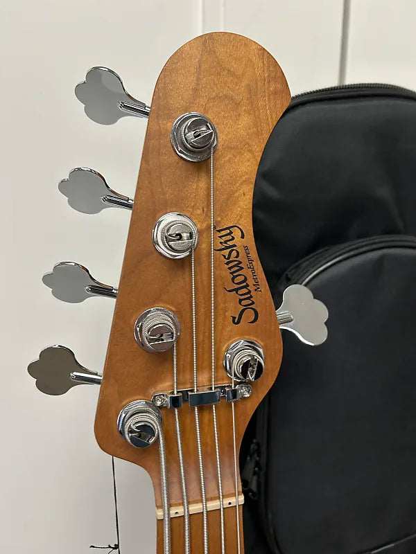 Sadowsky MetroExpress Vintage J/J 5 String Bass w/Maple Fingerboard - Champagne Metallic
