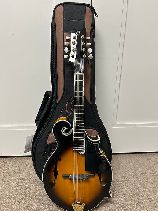 Ortega RMFE90TS F-Style Mandolin with Electronics - Tobacco Sunburst