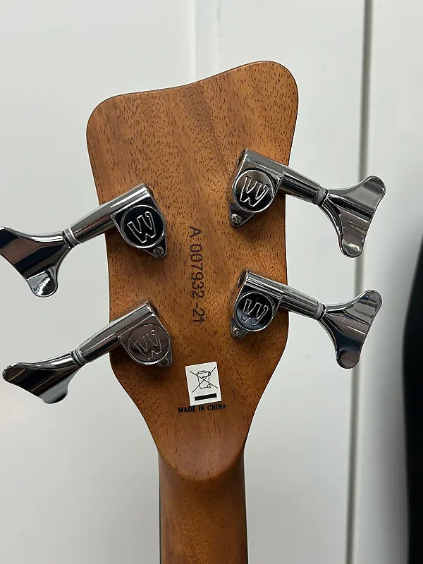 Warwick Alien 4 String Fretless Acoustic Electric Bass Guitar - Natural