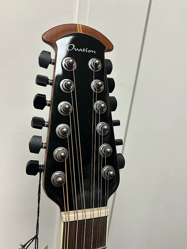 Ovation 2751AX-5-G Standard Balladeer 12-String Acoustic Guitar w/Electronics - Black
