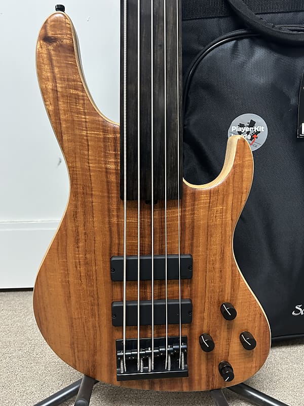 Sadowsky Metroline 24 Fret Modern 2025 Limited Edition 5 String FRETLESS Bass Guitar - Natural Transparent Satin