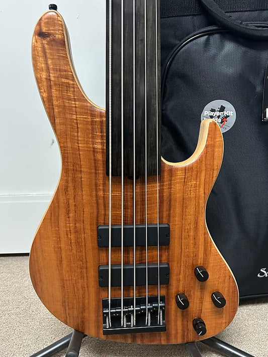 Sadowsky Metroline 24 Fret Modern 2025 Limited Edition 5 String FRETLESS Bass Guitar - Natural Transparent Satin
