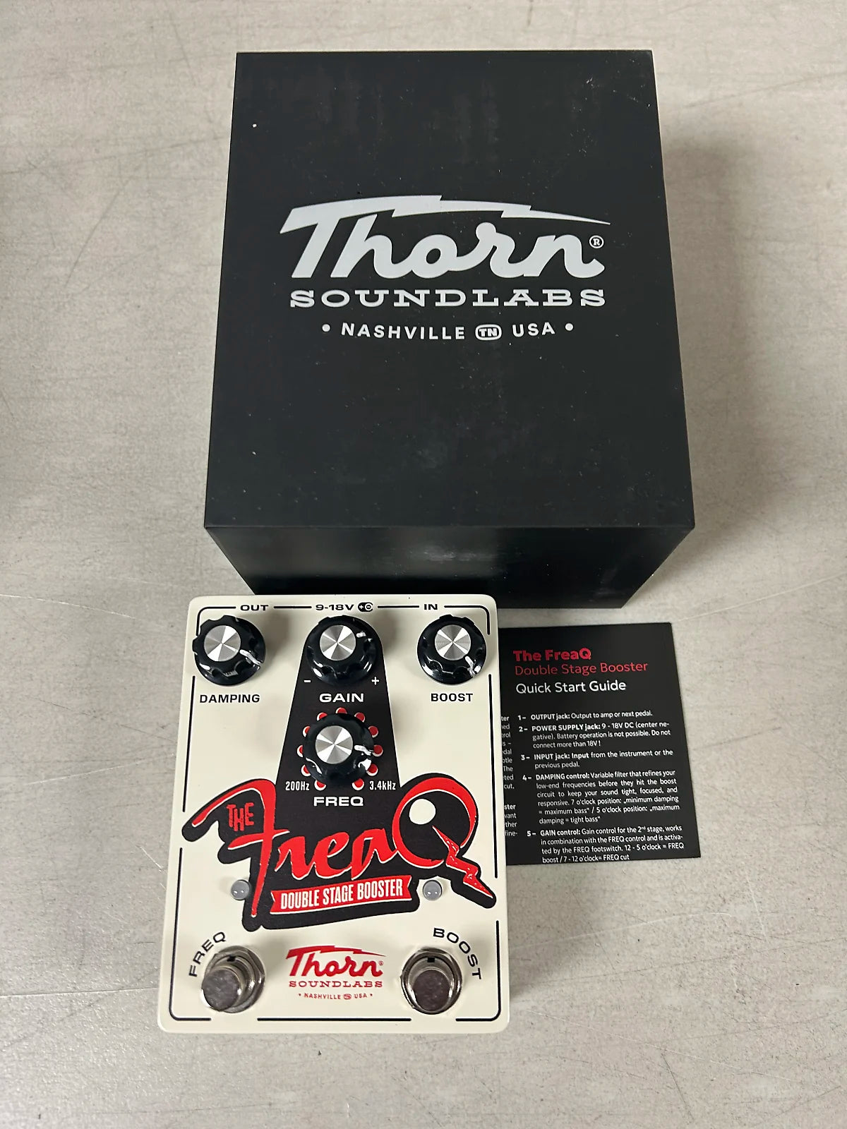double boost pedal Thorn Soundlabs The Freaq Double Stage Booster Pedal – DSI Guitars