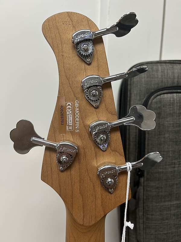 Cort GB Modern 5 Five String Bass Open Pore Vintage Natural