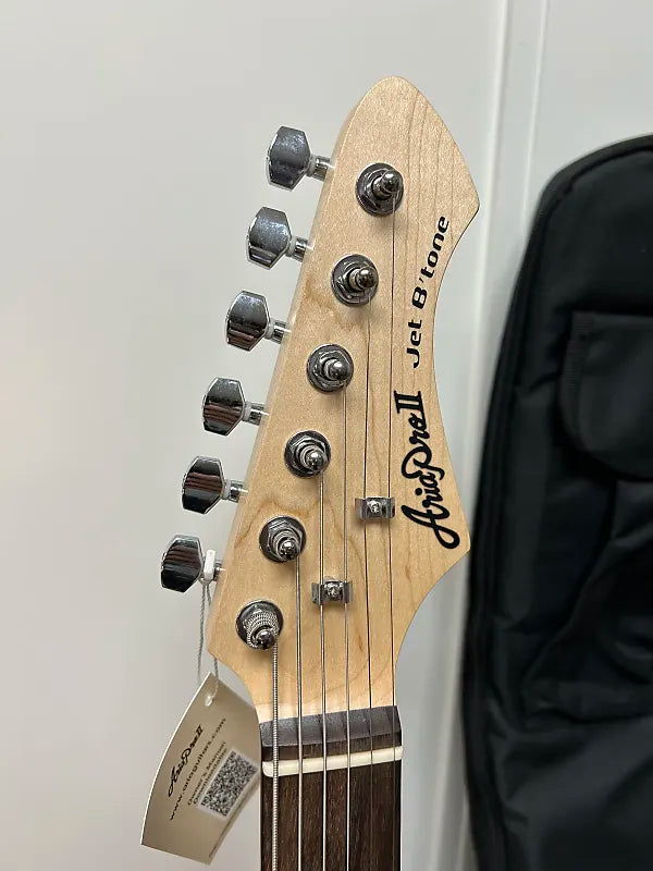 Aria Pro II Jet Baritone - See Through Vintage White - Brand New w/FREE Gig Bag