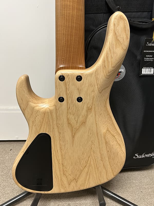 Sadowsky Metroline 24 Fret Modern 2025 Limited Edition 5 String FRETLESS Bass Guitar - Natural Transparent Satin