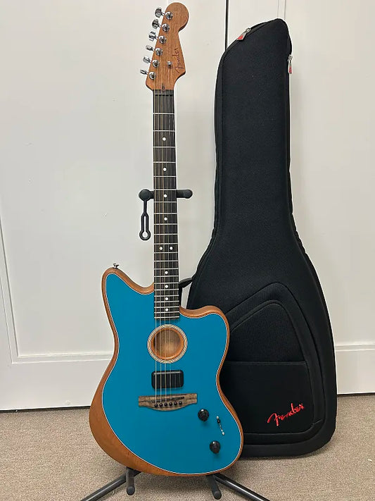 Fender American Acoustasonic Jazzmaster Acoustic Electric Guitar - Ocean Turquoise