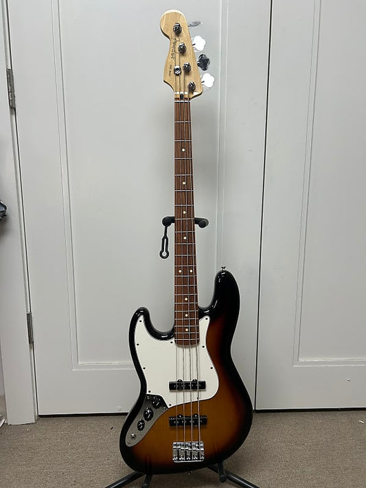 Fender Player Jazz Bass Left-Handed with Pau Ferro Fretboard - 3-Color Sunburst