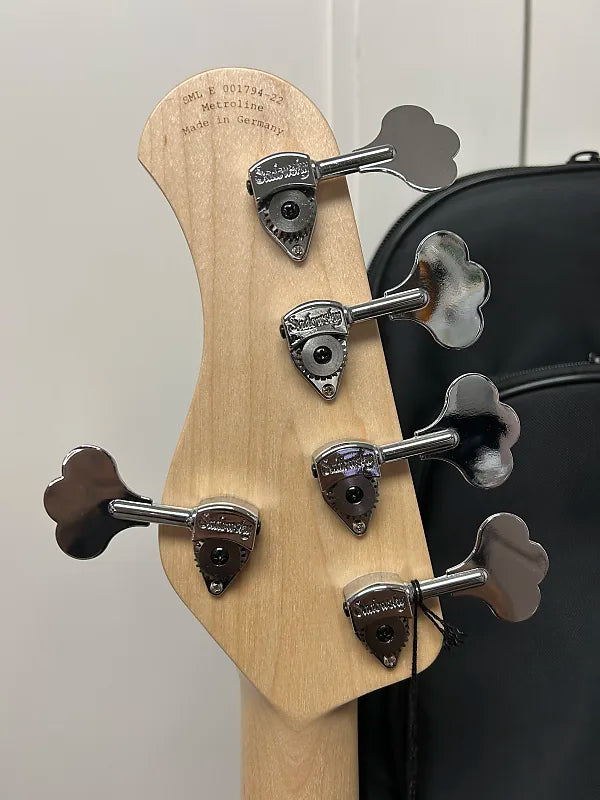 Sadowsky Metroline 21 Fret Vintage M/J Bass 5 String - Solid Sage Green Metallic Satin