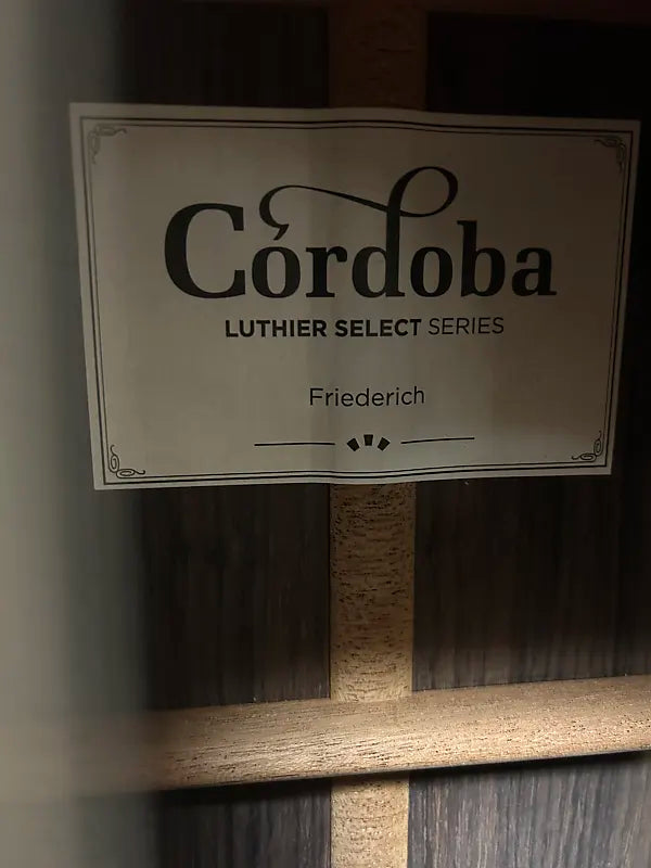 Cordoba Luthier Select Series Friederich CD RW Nylon String Classical Acoustic Guitar - Natural
