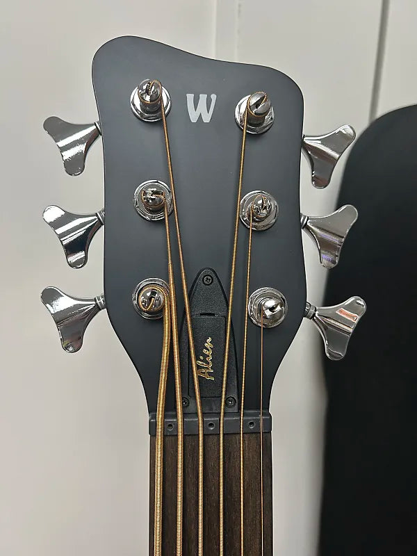 Warwick Alien 6 String Fretless Acoustic Electric Bass - Natural